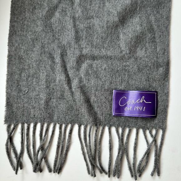Coach Wool/Cashmere Scarf - Picture 6 of 9